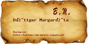 Böttger Margaréta névjegykártya